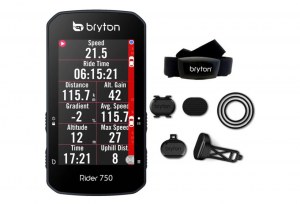 Compteur GPS Bryton Rider 750T avec Vitesse , Cadence , Fréquence cardiaque 