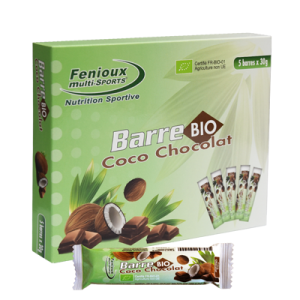 Barre énergétique BIO coco chocolat - Lot de 5 barres